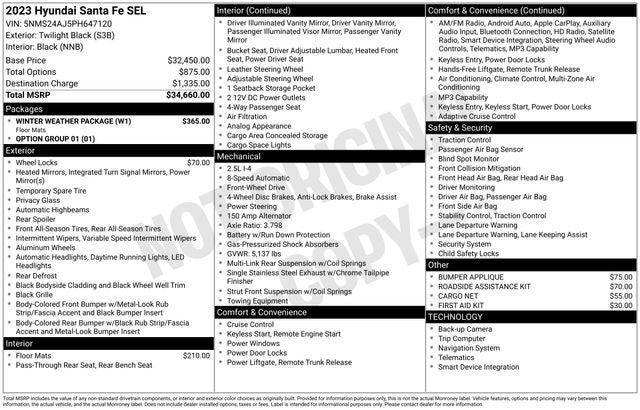 hyundai santa fe 2023 5NMS24AJ5PH647120 image hyundai santa fe 2023 5NMS24AJ5PH647120 image